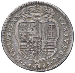 Italian mints - Kingdom of Naples. Charles II (1674-1700). Tarì of 20...