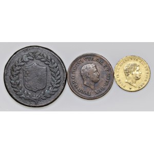 Italian mints - Regno delle Due Sicilie. Lotto composto da 3 monet...