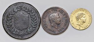 Italian mints - Kingdom of the Two Sicilies. Lot consisting of 3 coins...