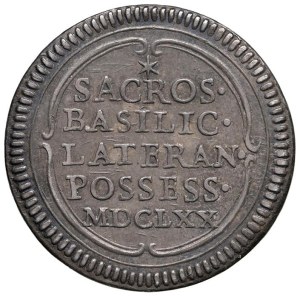 Italian mints - Rome. Clement X (1670-1676). Grosso of the possession ...