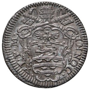 Italian mints - Roma. Innocenzo XI (1676-1689). Mezzo Grosso. Ag g...