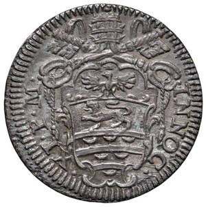 Italian mints - Rome. Innocent XI (1676-1689). Half Grosso. Ag g...