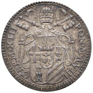 Italian mints - Roma. Clemente XIII (1758-1769). Grosso 1765 a.VII...