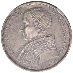 Italian mints - Rome. Gregory XVI (1831-1846). Scudo 1831 Bologna...