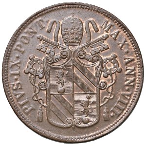 Italian mints - Rome. Pius IX (1846-1878). 5 Baiocchi 1854 R year V...