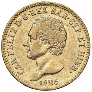 Savoy - Regno di Sardegna. Carlo Felice (1821-1831). 20 Li...