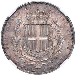 Savoy - Regno di Sardegna. Carlo Alberto (1831-1849). 5 Li...