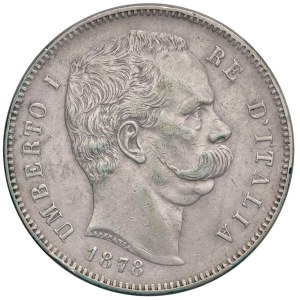 Savoy - Regno d'Italia. Umberto I (1878-1900). 5 Lire 1878...