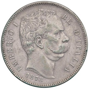 Savoy - Kingdom of Italy. Umberto I (1878-1900). 5 Lire 1878...