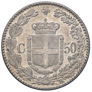 Savojsko - Italské království. Umberto I. (1878-1900). 50 Centesim...