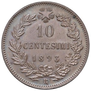 Savojsko - Italské království. Umberto I. (1878-1900). 10 Centesim...