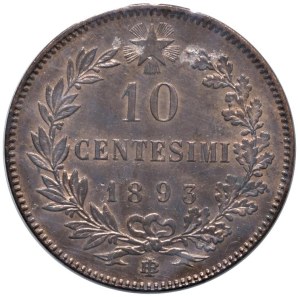 Savoy - Kingdom of Italy. Umberto I (1878-1900). 10 Centesim...