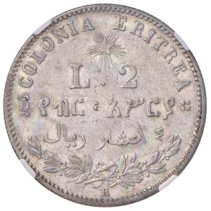 Savoy - Colonia Eritrea. Umberto I (1878-1900). 2 Lire 18...