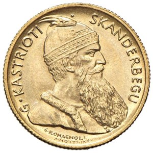World Coins - Albania. Amet Zogu (1925-1939) - 20 Franga Ari 192...