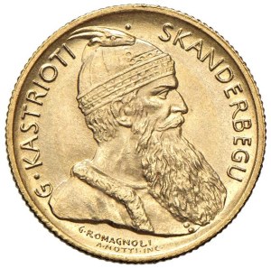 World Coins - Albania. Amet Zogu (1925-1939) - 20 Franga Ari 192...