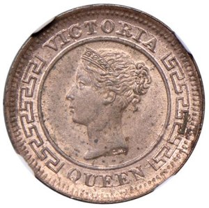 World Coins - Ceylon. British Empire. Queen Victoria 1837-19...