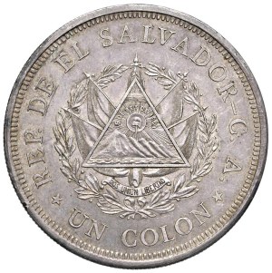 World Coins - El Salvador. Republic (since 1821). A Colon 1925....