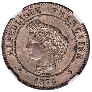 World Coins - France. Third Republic (1871-1940). 5 cents...