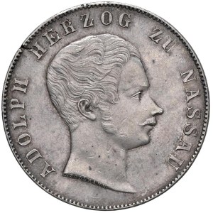 World Coins - Germania. Nassau. Adolph (1839-1866). 2 Gulden 184...