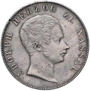 World Coins - Germany. Nassau. Adolph (1839-1866). 2 Gulden 184...