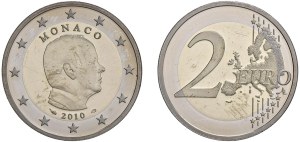 World Coins - Monaco. 2 euro 2010 Princie Albert in official box...