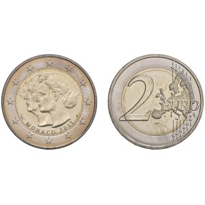 World Coins - Monaco. 2 euro commemorativo 2011 Matrimonio Princ...