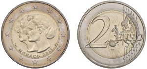 World Coins - Monaco. 2 euro commemorative 2011 Princely Wedding...