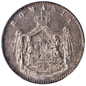 Monety świata - Rumunia. Karol I (1866-1906). 5 Bani 1867 Heaton. ...