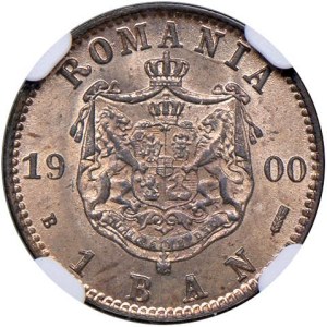 World Coins - Romania. Carlo I (1866-1906). 1 Ban 1900 Bucharest...