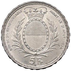 World Coins - SWITZERLAND. Helvetic Confederation (since 1848). 5 F...
