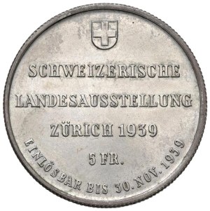 World Coins - SWITZERLAND. Helvetic Confederation (since 1848). 5 F...