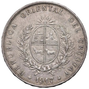 World Coins - Uruguay Repubblica. Peso 1917. AG (g 24,89). KM 23...