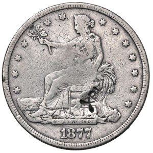 World Coins - Stati Uniti d'America. Trade Dollar 1877. Controma...