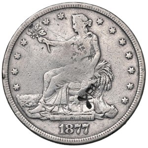 World Coins - United States of America. Trade Dollar 1877. Countermeasures...