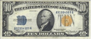 Italian Banknotes - American Occupation in Sicily. 10 Dollars 1934 ...