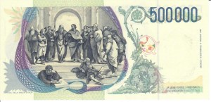 Italian Banknotes - Italian Republic. 500000 Lire 1997 Raffaello Sa...