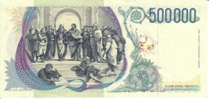 Italian Banknotes - Italian Republic. 500000 Lire 1997 Raffaello Sa...