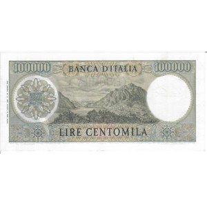 Italian Banknotes - Repubblica Italiana. 100000 Lire Alessandro Manzon...