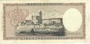 Italian Banknotes - Italian Republic. 50000 Lira Leonardo da Vinci....