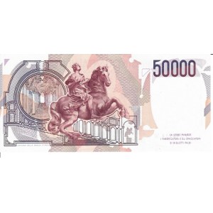 Italian Banknotes - Repubblica Italiana. 50000 Lire Bernini 1 tipo. Se...