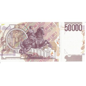 Italian Banknotes - Repubblica Italiana. 50000 Lire Bernini 2 tipo. Se...