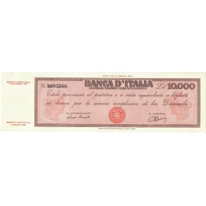 Italian Banknotes - Repubblica Italiana. 10000 Lire Titolo Provvisorio...