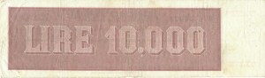 Italian Banknotes - Italian Republic. 10000 Lire Provisional Title...
