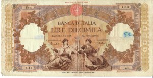 Italian Banknotes - Italian Republic. 10000 Lire Queens of the Sea. D...