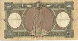 Italian Banknotes - Italian Republic. 5000 Lire Queens of the Sea. De.