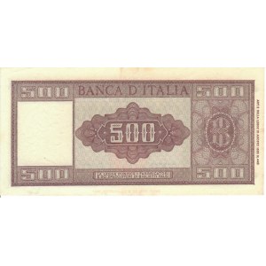 Italian Banknotes - Repubblica Italiana. 500 Lire Italia. Decreto del ...