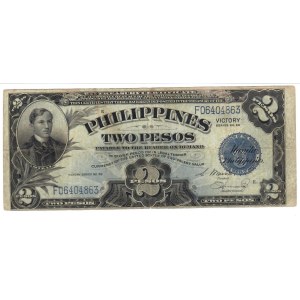 Foreign Banknotes - Filippine - Philippines Victory Iusse, 2 Pesos. 19...