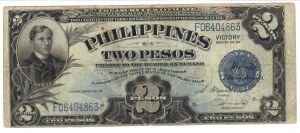 Foreign Banknotes - Philippines - Philippines Victory Iusse, 2 Pesos. 19...