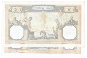 Foreign Banknotes - France - Banque de France, 1000 Francs. 2/02/ 193...