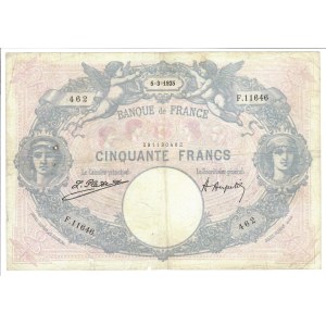 Foreign Banknotes - Francia - Banque de France, 50 Francs 05/03/1925. ...